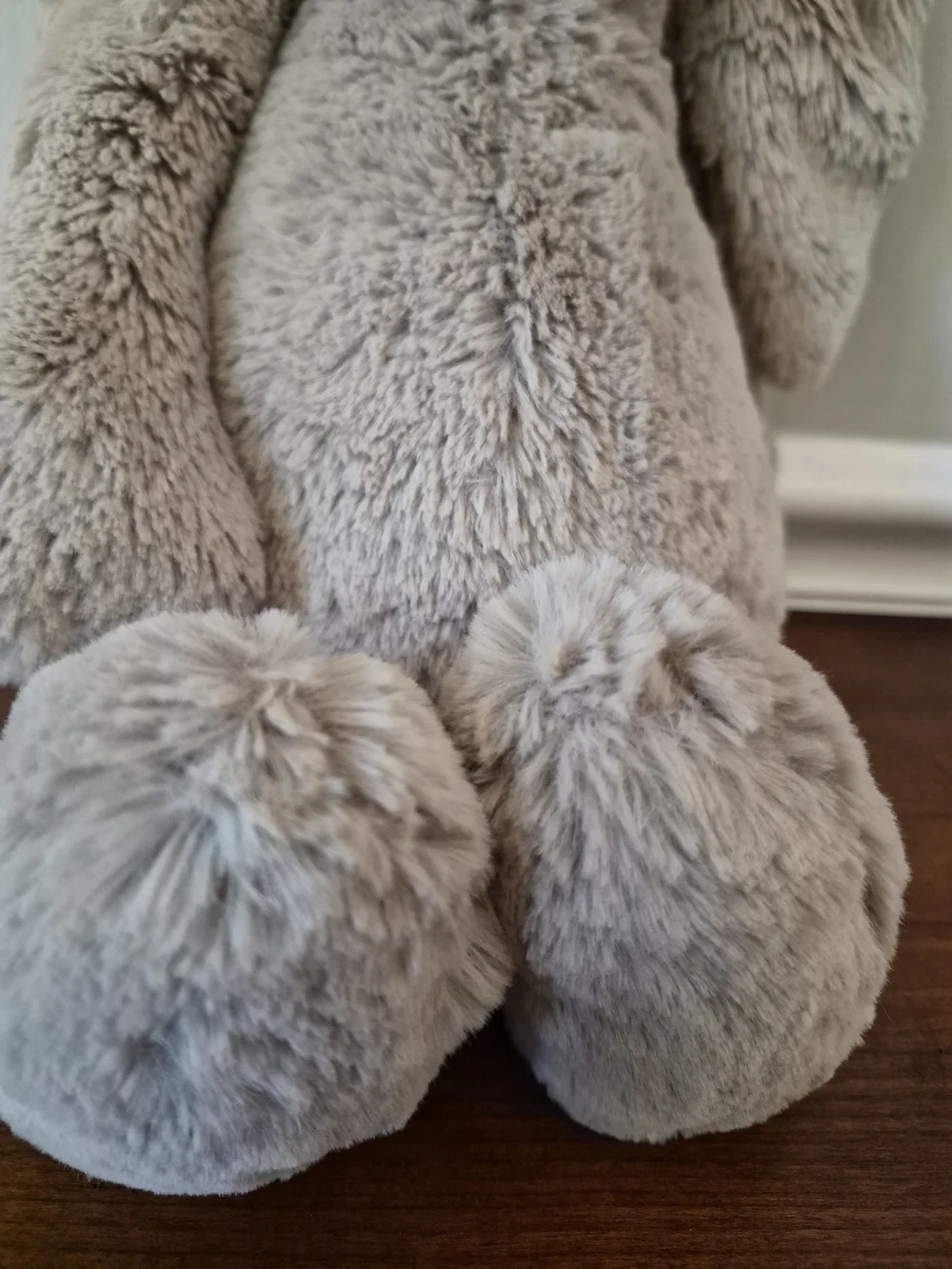 Jellycat Beige Plush Bunny with Pink Nose
